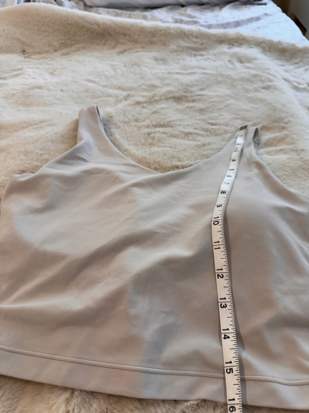 Athleta Neutral Beige Sleeveless Athletic Crop Activewear Tank - Picture 11 of 11